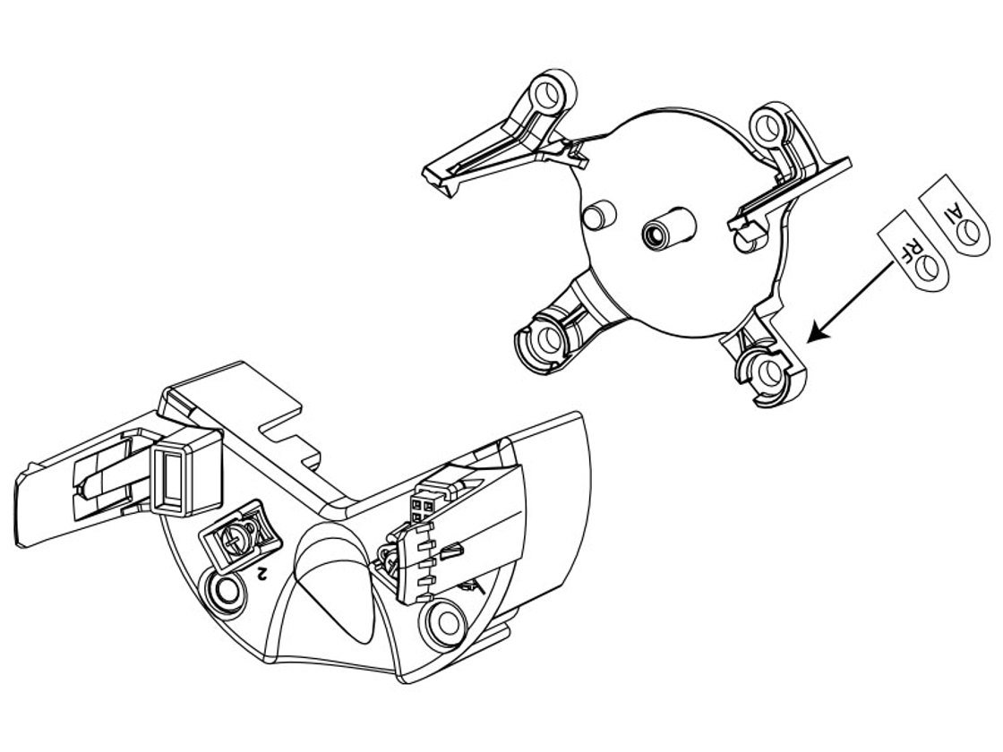7501 Bracket spare part for display and transmitter - 8557