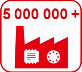 5000000+ install base
